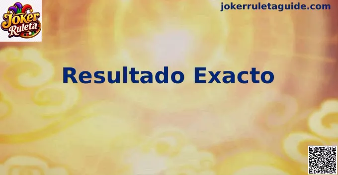 Resultado Exacto Joker Ruleta
